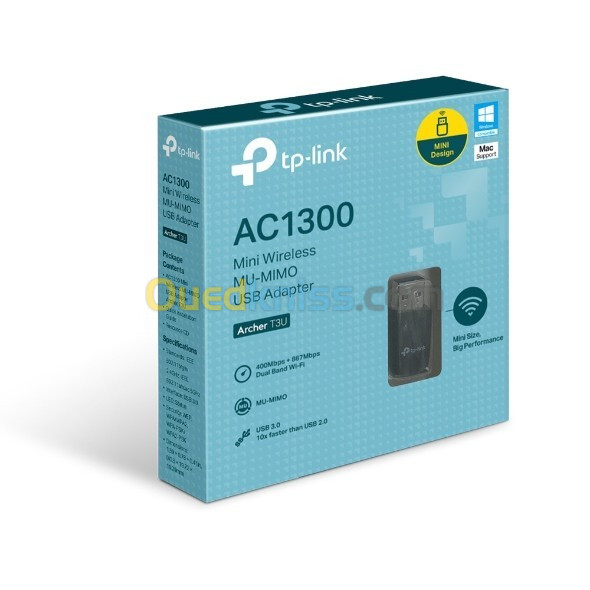 TP-LINK Archer T3U - Mini Adaptateur USB MU-MIMO Sans Fil AC1300