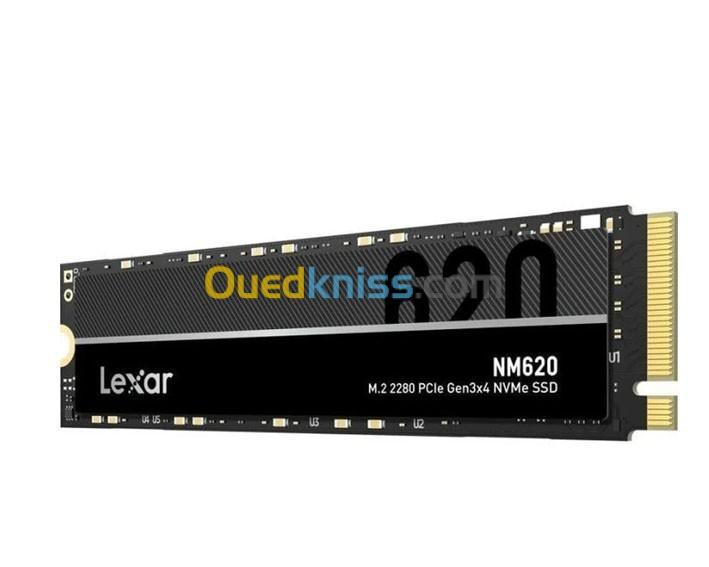 LEXAR NM620 512Go - SSD M.2 - Disque Dur Interne - NVMe - Jusqu'à 3500 Mo/S