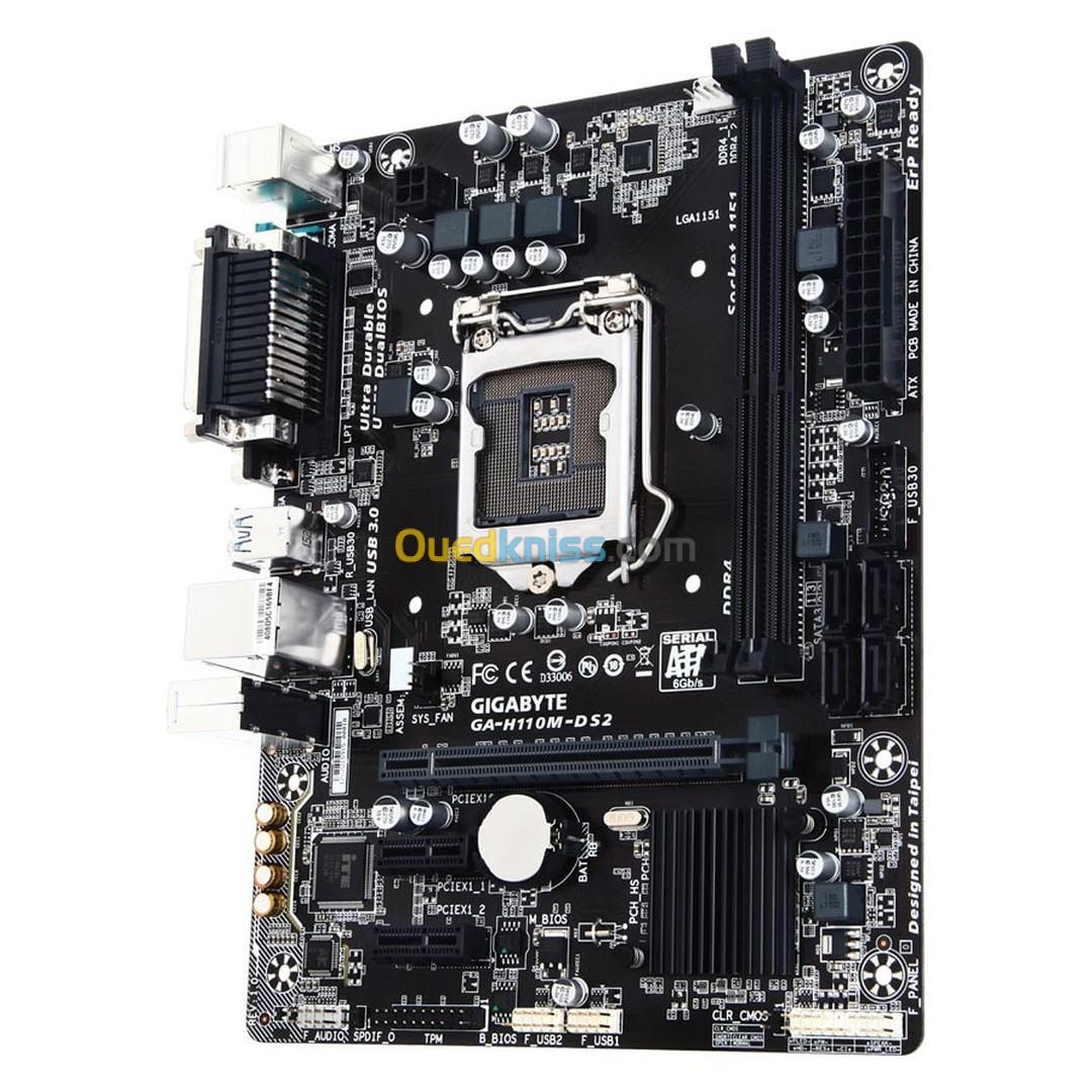 Gigabyte H110M-DS2 Micro ATX Socket 1151 Intelexpress - DDR4 - USB 3.0 - 1x Pci-Express 3.0 16x