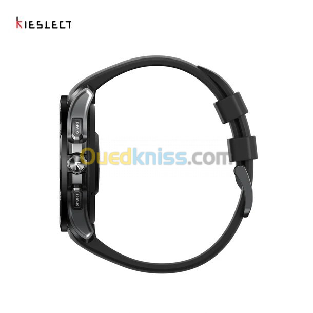 KIESLECT ACTOR SMARTWATCH - 1.6" AMOLED - BLUETOOTH - CERAMIC BEZEL - SPORTS MODE - ÉTANCHE - BLACK