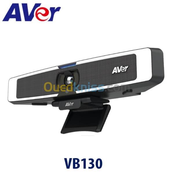 AVER VB130 - CAMÉRA 4K - ZOOM4X - SMARTFRAME - SPEAKERS - PLUG & PLAY - 5 MICS - STOP BRUIT -RJ45