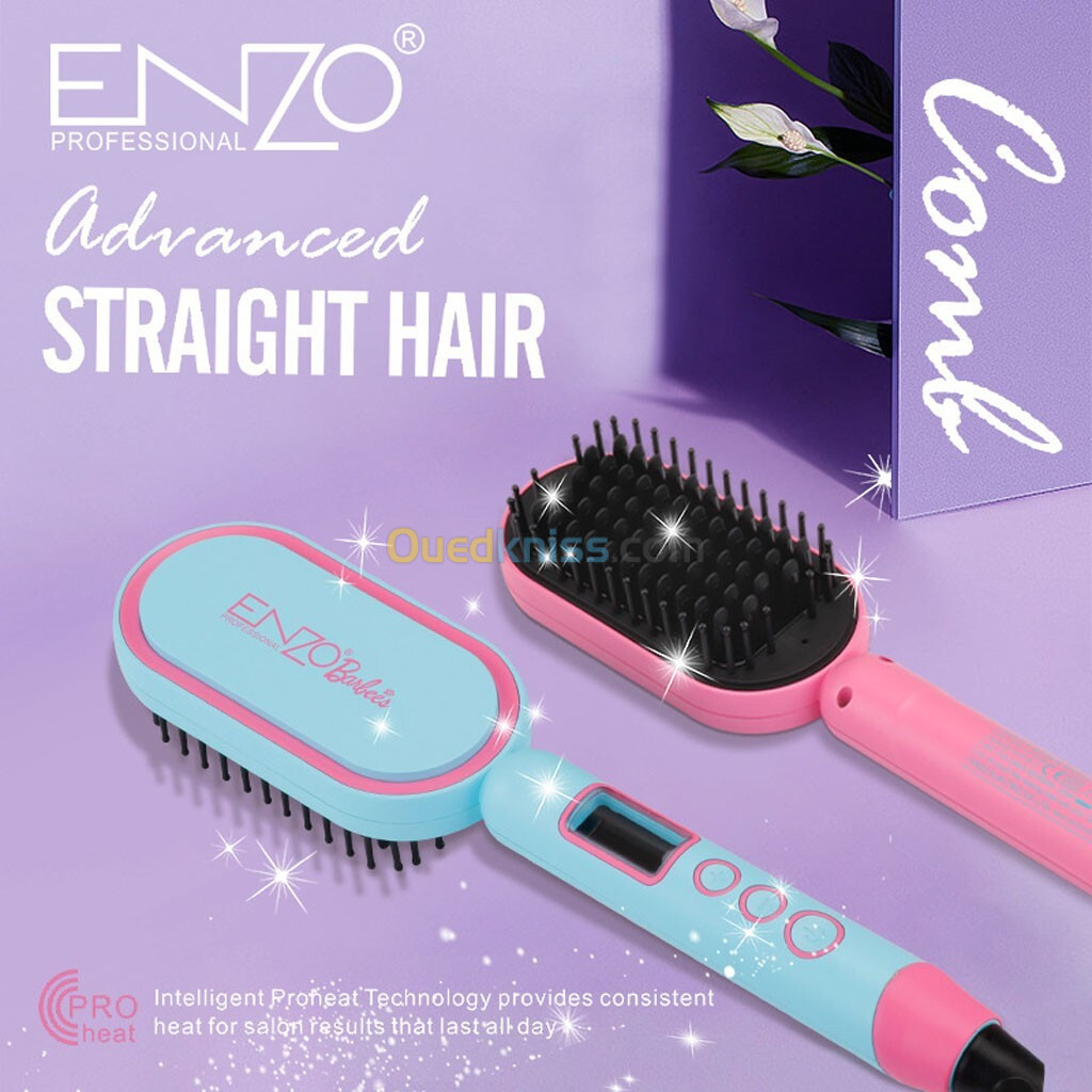 Enzo Brosse Lissante Barbie Edition Câble Rotatif 360 degrés 