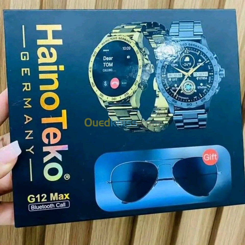 Haino Teko G12 Max Smartwatch avec 2 Bracelets et Lunettes