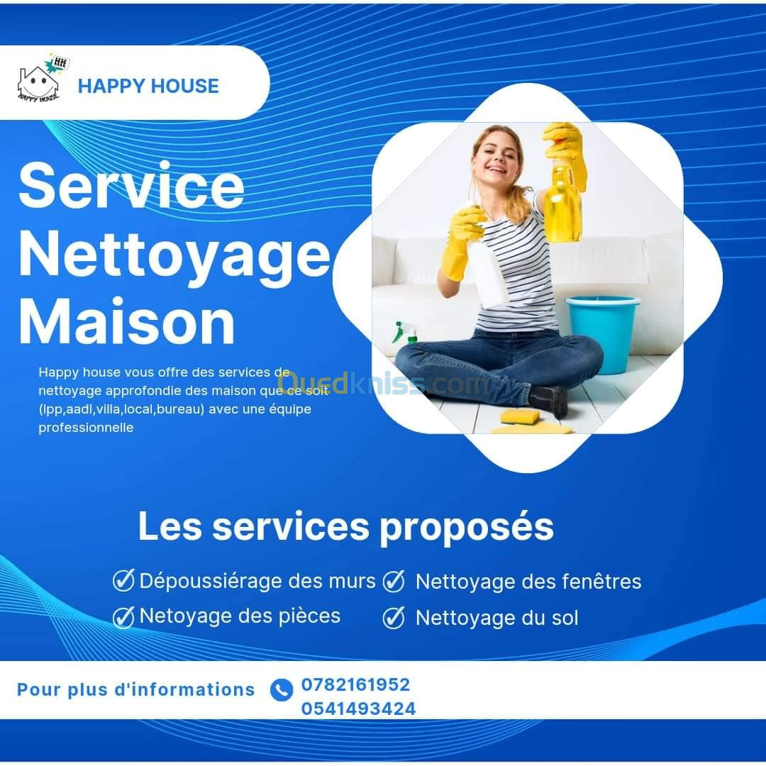 Service nettoyage maison 