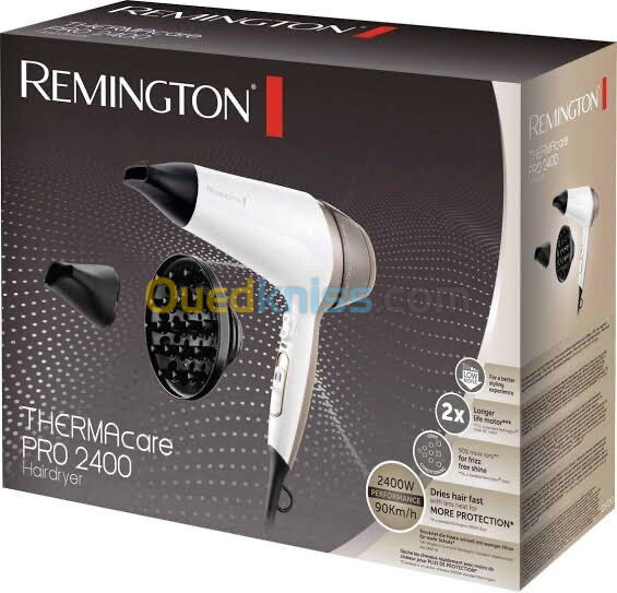 Remington AC8901 Sèche-Cheveux Hydraluxe 2300W, Moteur AC, Ionique