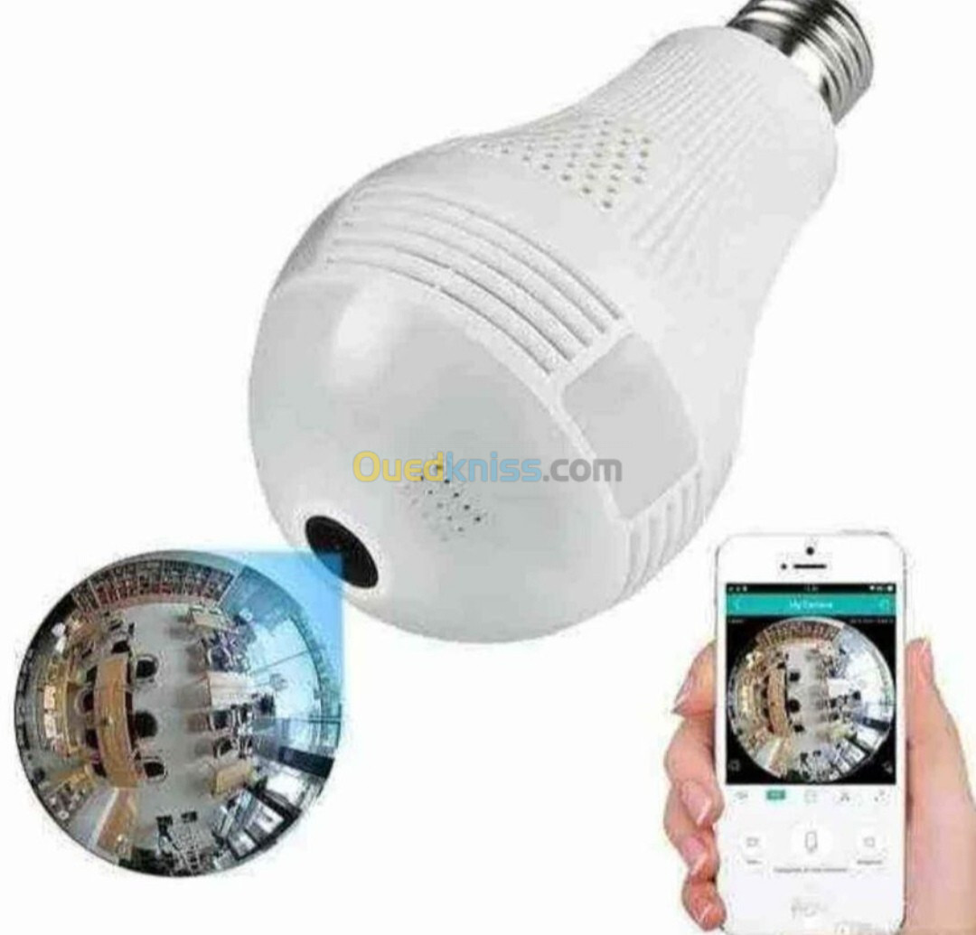 Caméra lampe de sécurité full HD 1080p sur ton téléphone portable 