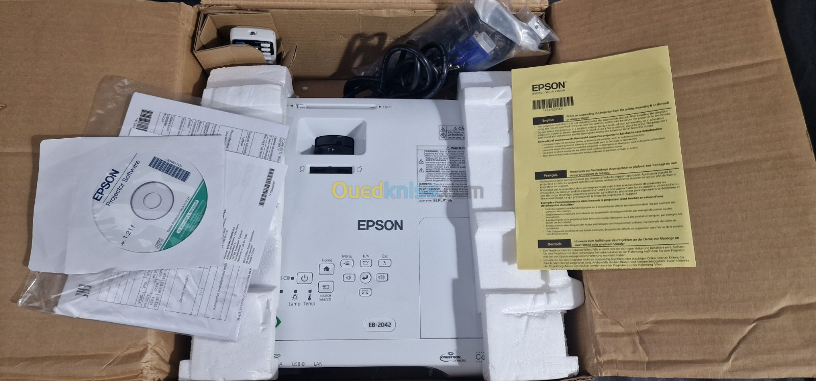 Epson EB-4950WU 4500 ANSI lumens 3LCD WUXGA (1920 x 1200) Blanc – Projecteur (4500 ANSI lumens