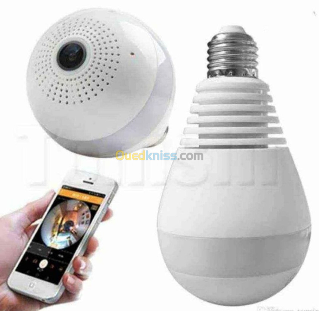 Caméra lampe de sécurité full HD 1080p sur ton téléphone portable 