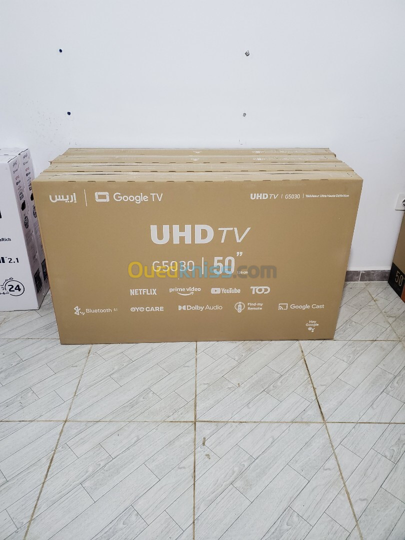 TV IRIS 50 G5030 GOOGEL TV 4K UHD VERSION 2024 [ 65P 55P 50P 43P ]