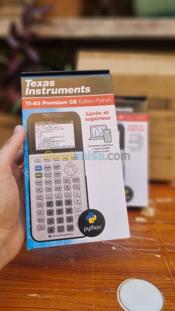 Calculatrice TI-83 Premium CE Édition python