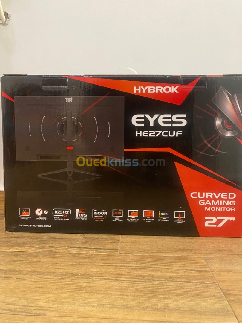 Écran hybrok curved 27p 165hz