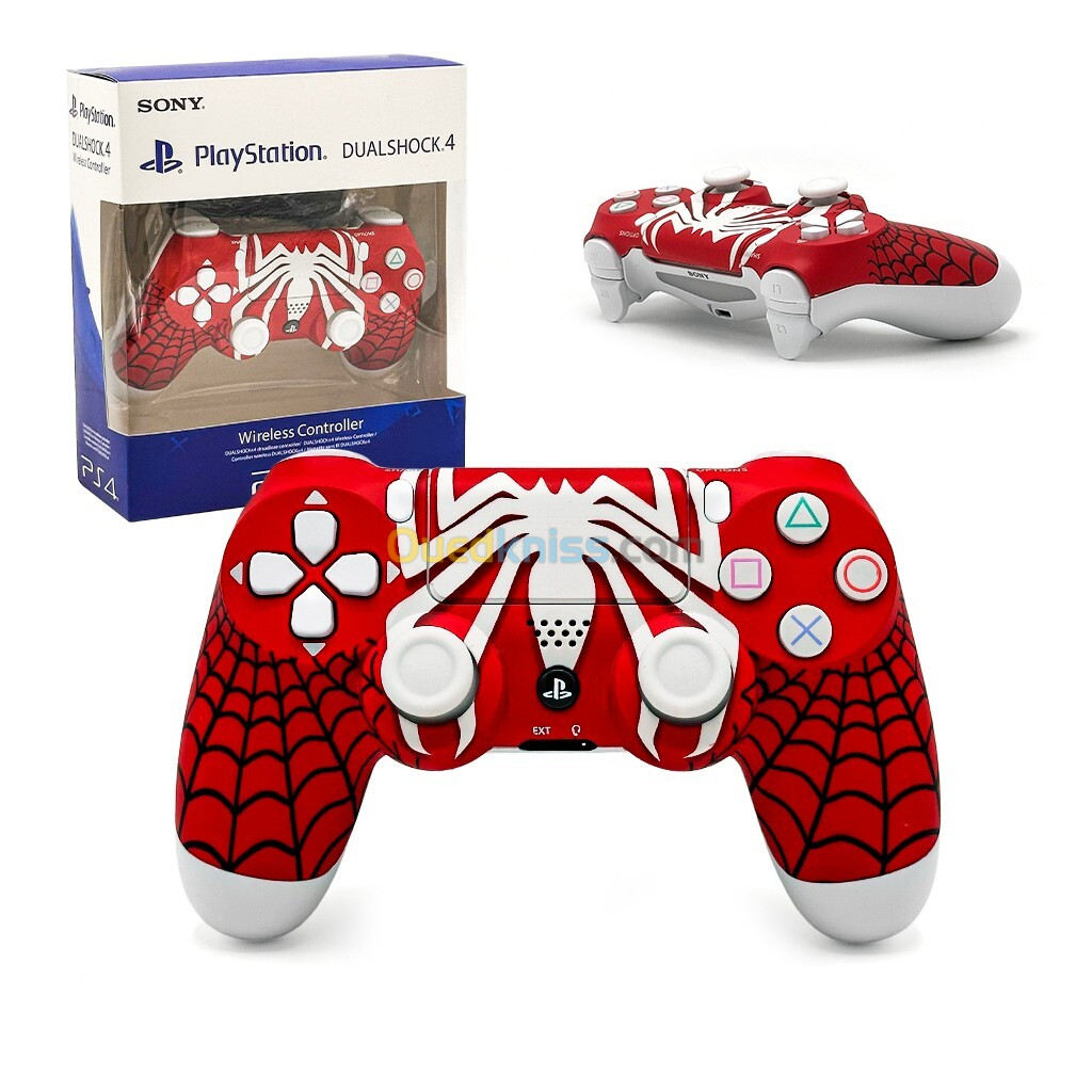 SONY DualShock Manette PS4 Batterie Rechargeable High Copy Edition Spiderman.