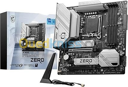 MSI B760M Project Zero Carte-mère Micro-ATX à connecteurs arrière 