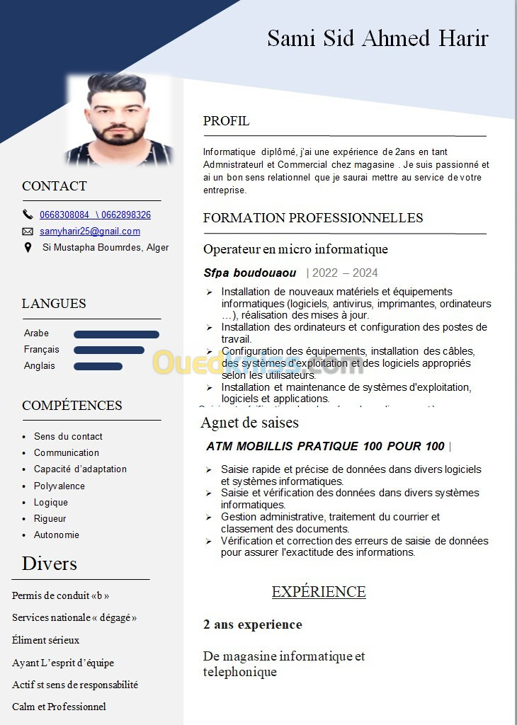 Opérateur et agent de saisie 