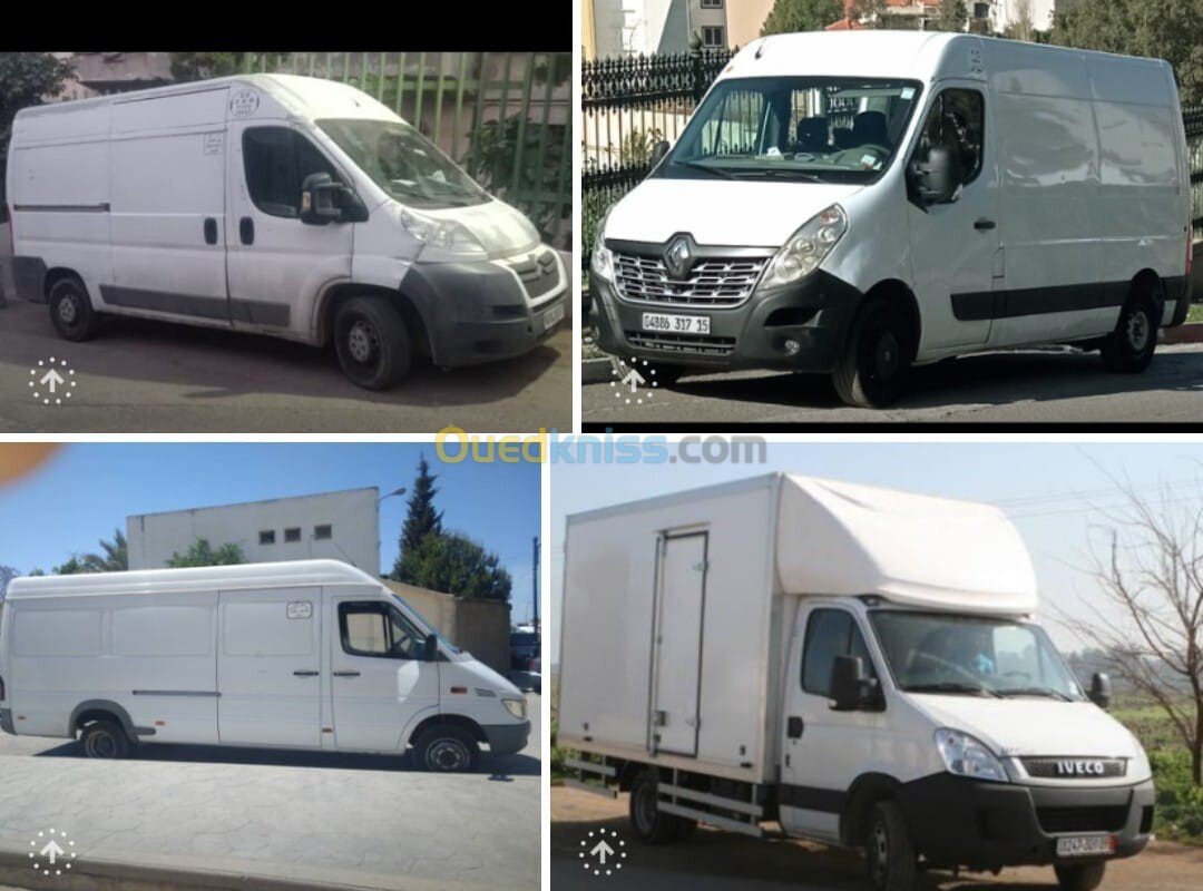 نقل البضائع والترحيل transport de marchandise et demenagement 58 wilaya alger 