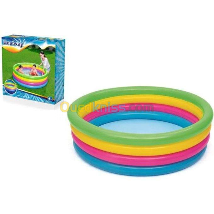 Piscine gonflable ronde Arc En Ciel Bestway 157cm X 46cm