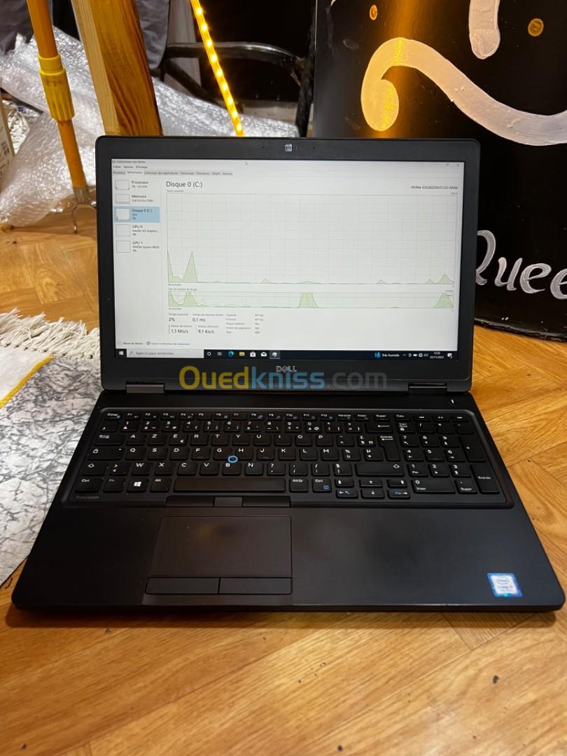 Dell Precision i7-7émeHQ/16GB/512GB SSD NVME/Double cartes graphiques/ 15.6" FHD