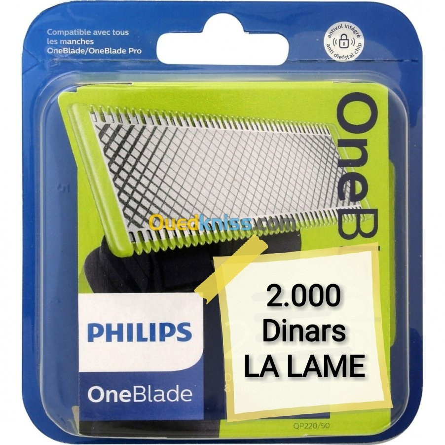 Lames de rasoir recharge OneBlade - PHILIPS - QP240/50 