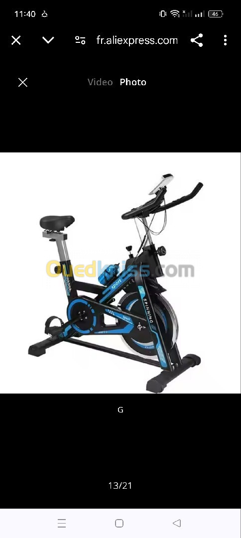 Vélo de cardio spinning