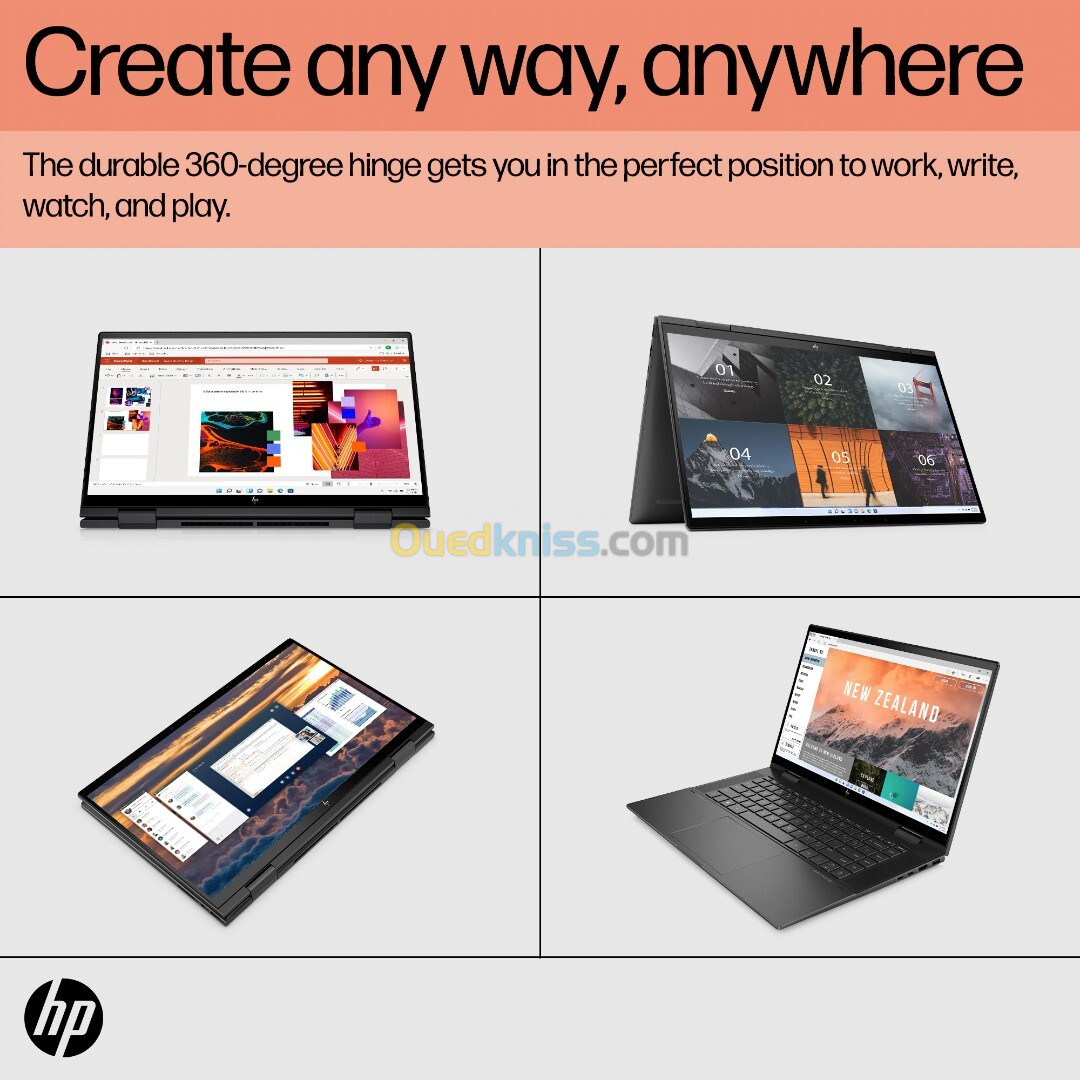 HP ENVY X360 2IN1 15-FH0002SL RYZEN7-7730U/16G/512SSD/14"FHD OLED TACTILE/WIN 11