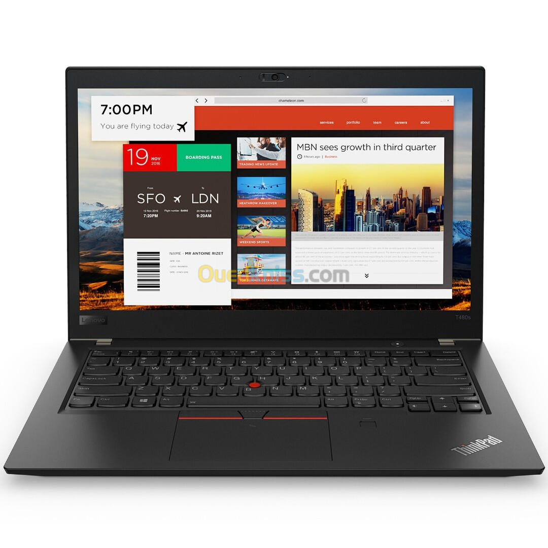 LENOVO THINKPAD T480S I7-8650U/16G/512SSD/14" TACTILE/WIN10