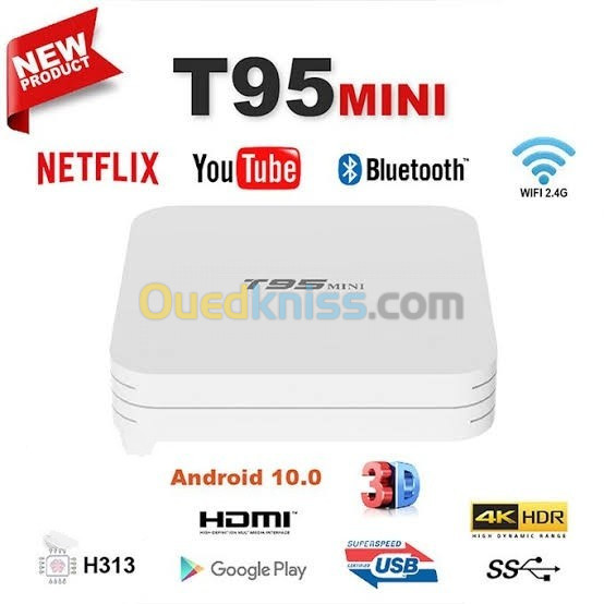 BOX TV T95 8/128G 3ANS SERV