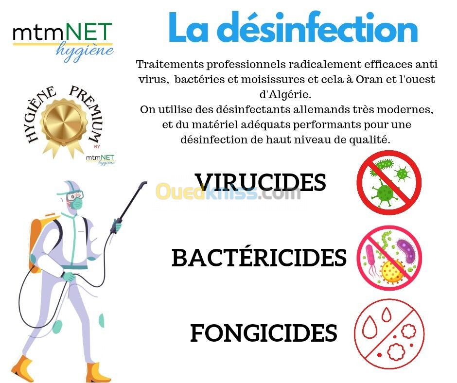 La désinfection des virus, bactéries et moisissures 