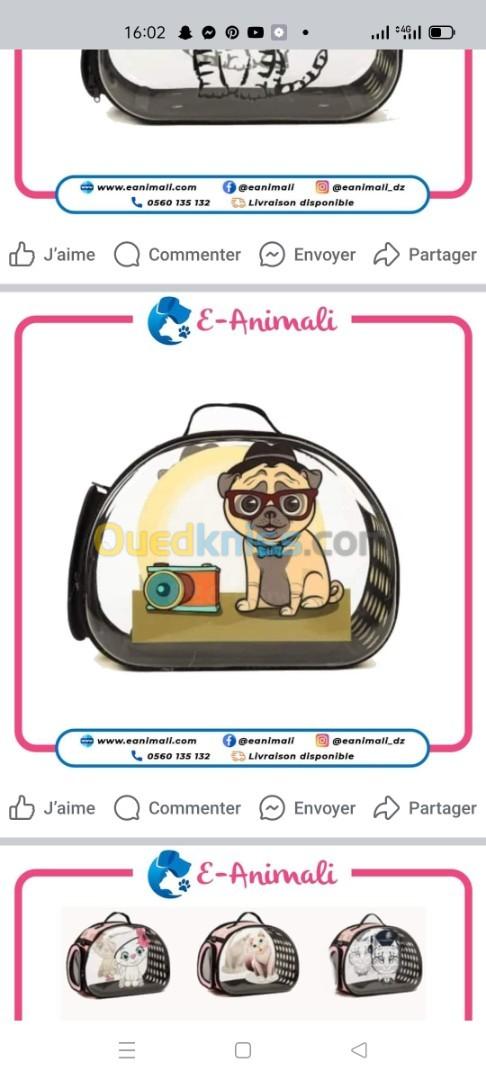 Sac a dos de transport transparent pour chat 