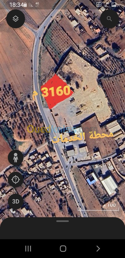 Location Terrain Mostaganem Sidi lakhdaara