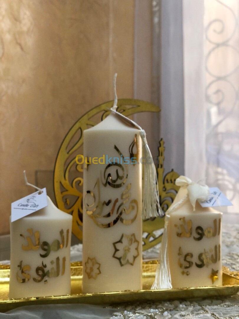 Bougie parfumé  شموع معطرة للمولد النبوي الشريف 