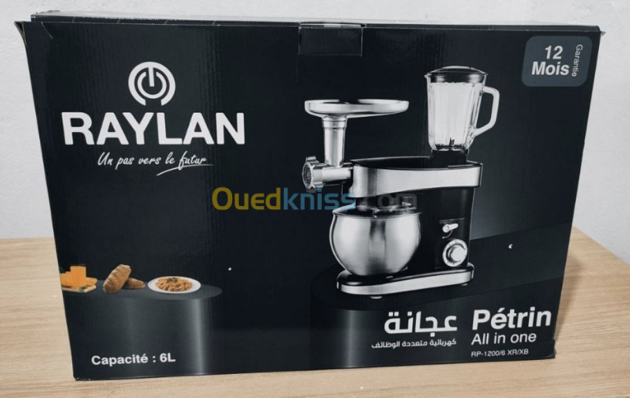 Pétrin Raylan 6L 1200w 3en1