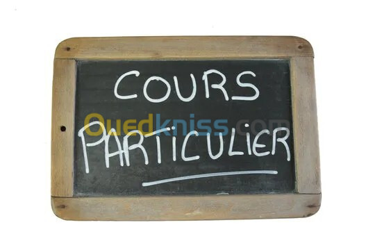 Cours particulier à domicile.