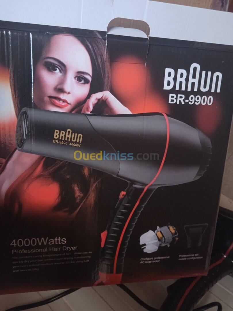 Séchoir Braun+lisseur Braun professionnel 