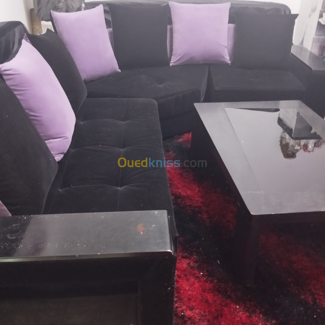 Salon table basse et tapis