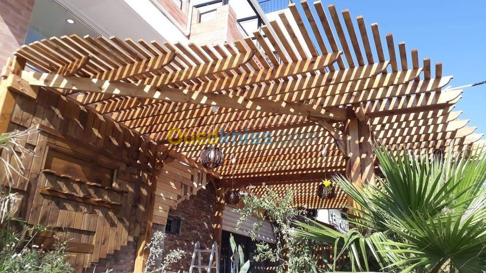 pergola et tinda en bois