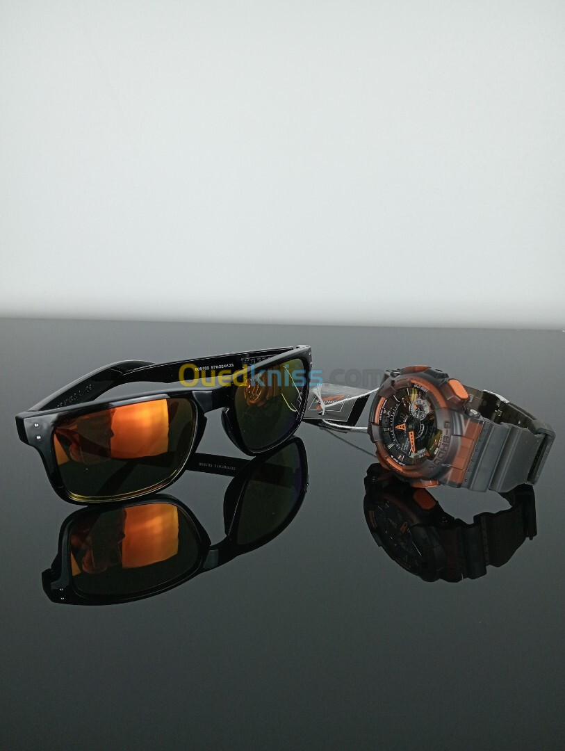 MONTRES CASIO G-SHOCK + LUNETTE DE SOLEIL POUR HOMME HOLBROOK