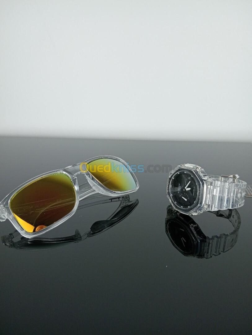 MONTRES CASIO G-SHOCK + LUNETTE DE SOLEIL POUR HOMME HOLBROOK