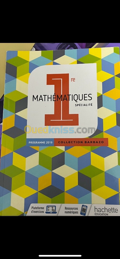 Livre maths première programme français 