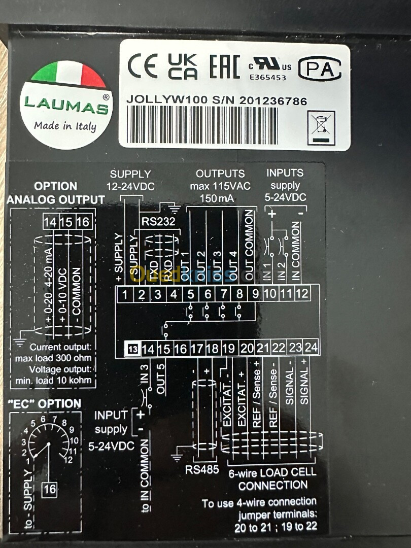 W100 INDICATEUR DE POIDS LAUMAS