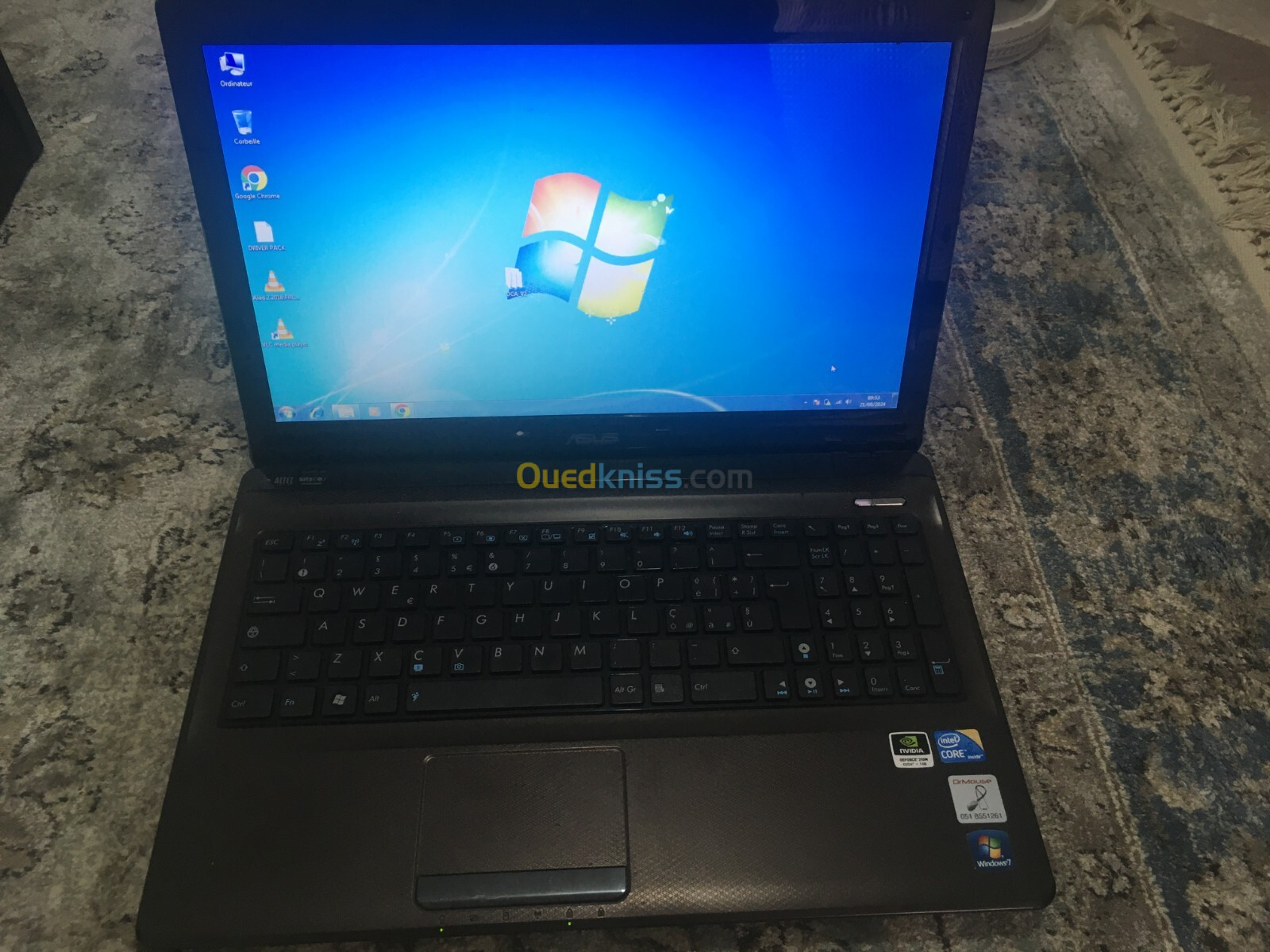 LAPTOP ASUS K52J/i5 1ere/4Go/500Go/geforce 310m/15.6"