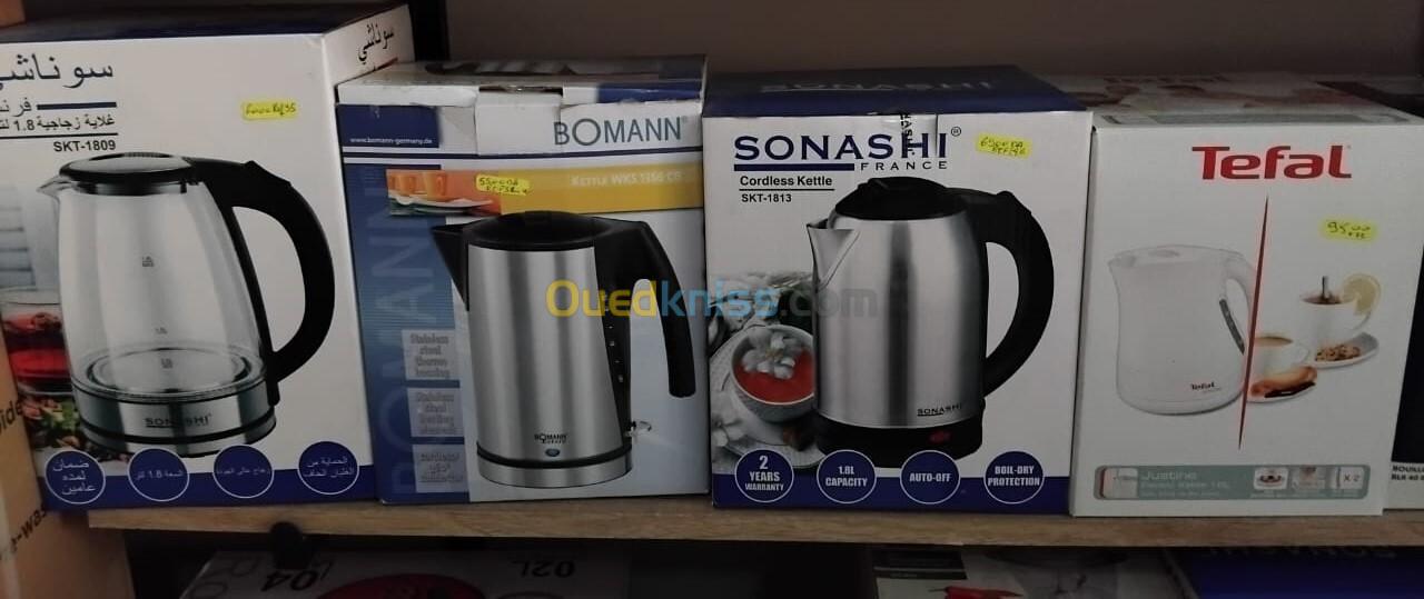 promo bouilloire moulinex/tefal/sonashi/tirex/bomman/ 