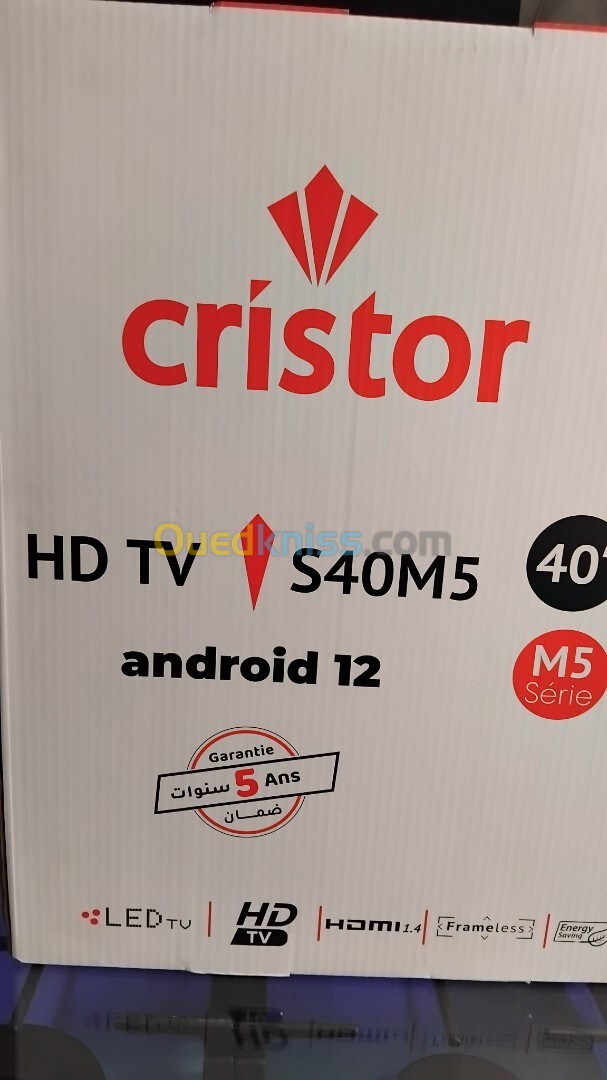 PROMO TV CRISTOR SMART ANNDROID/12/ 40 POUCE  5 ANS GARANTIE