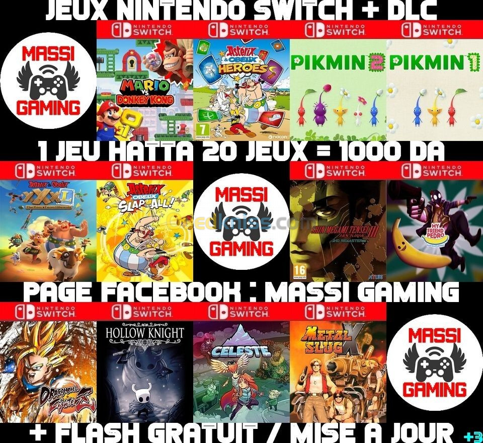 INSTALLATION JEUX NINTENDO SWITCH FLASHÉE / PUCÉE (+ FLASH GRATUIT + DLC + MISE A JOUR) -