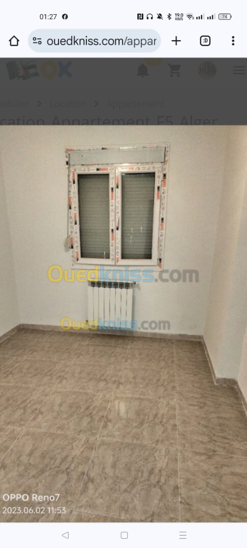 Location Appartement F4 Alger Bordj el bahri