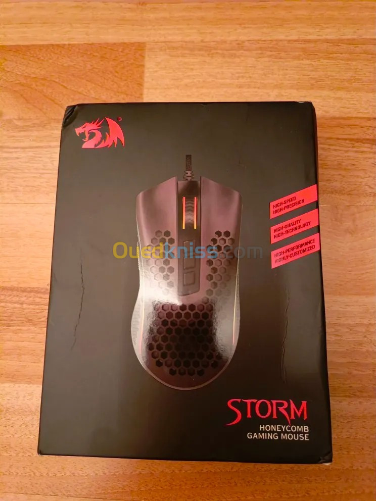 Redragon M808 Storm Lightweight RGB Gaming Mouse, 85g Ultralight Honeycomb Shell