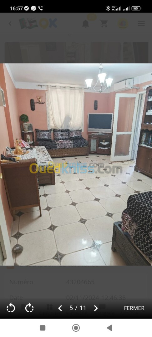 Vente Appartement F2 Alger Kouba