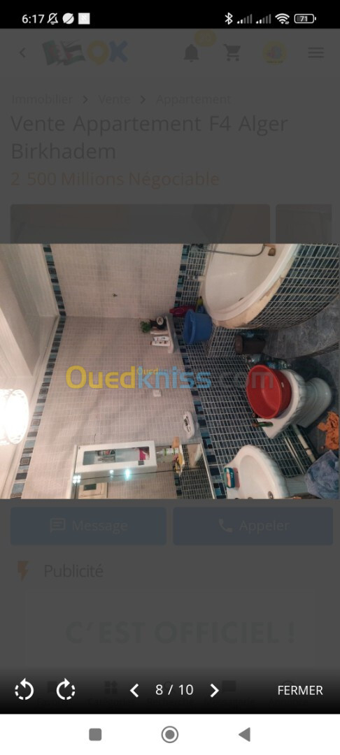 Vente Appartement F4 Alger Birkhadem