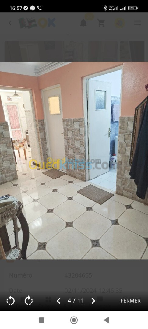 Vente Appartement F2 Alger Kouba