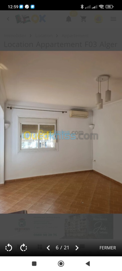 Location Appartement F3 Alger Kouba