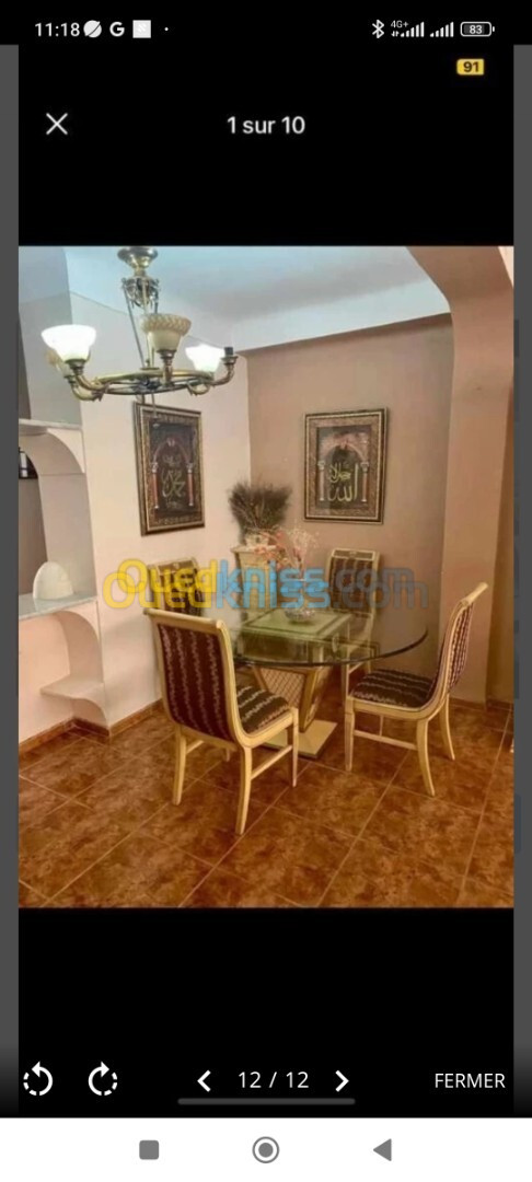 Location Appartement F4 Alger Kouba